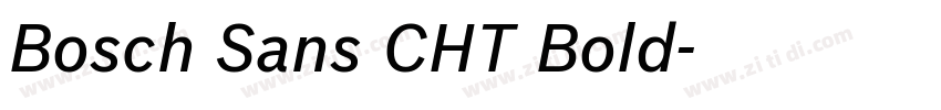 Bosch Sans CHT Bold字体转换